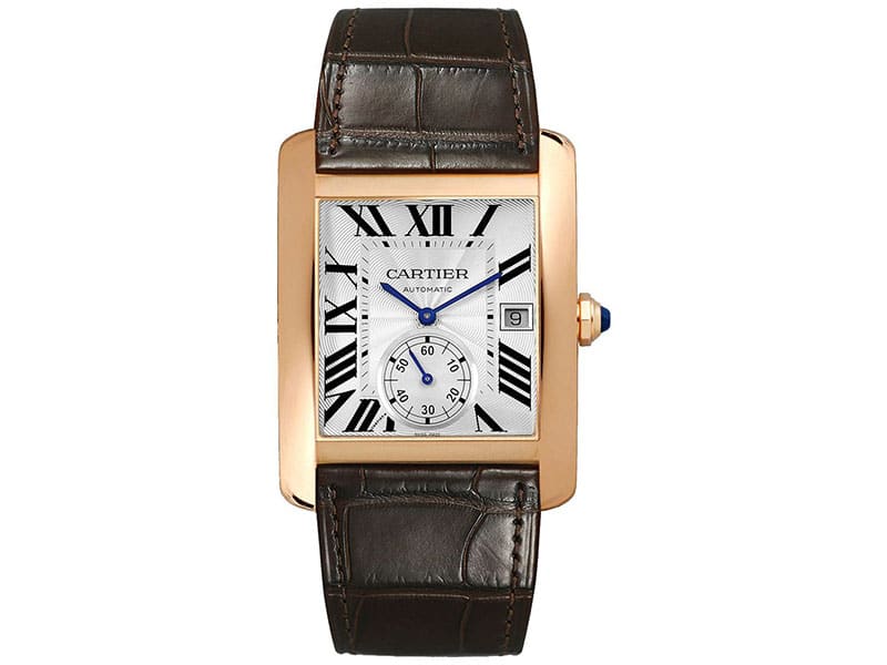 mens gold cartier tank watch