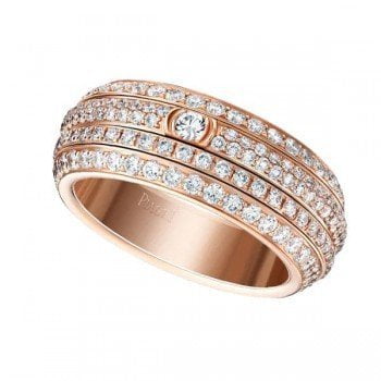 Piaget Possession Collection G34P1B00 Diamond Rose Gold Ladies Ring