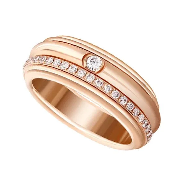 Piaget Possession G34P8A00 Diamond 18K Rose Gold Ladies Ring