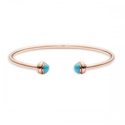 Piaget Possession Turquoise 18K Rose Gold Open Bangle G36PA200 @majordor