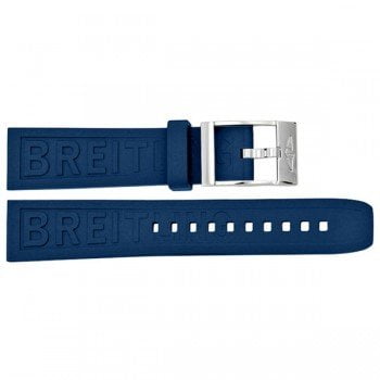 159S Breitling Diver Pro III 24mm Blue Rubber Replacement Strap