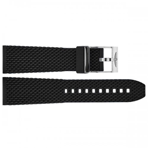 267S Breitling Aero Classic 24mm Black Rubber Replacement Strap