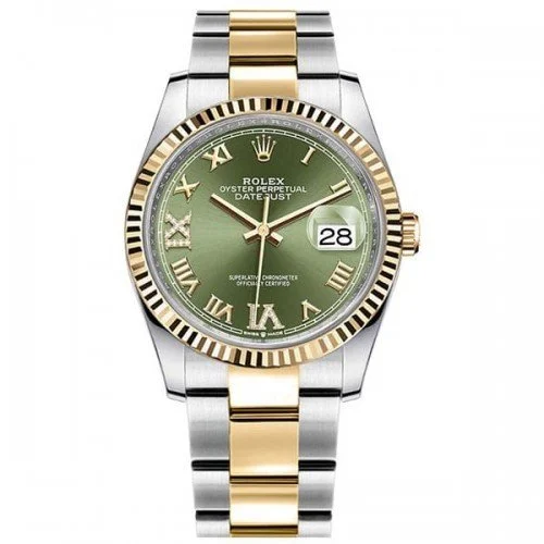 Rolex Datejust 126233-0026 grnro 36mm Yellow Rolesor