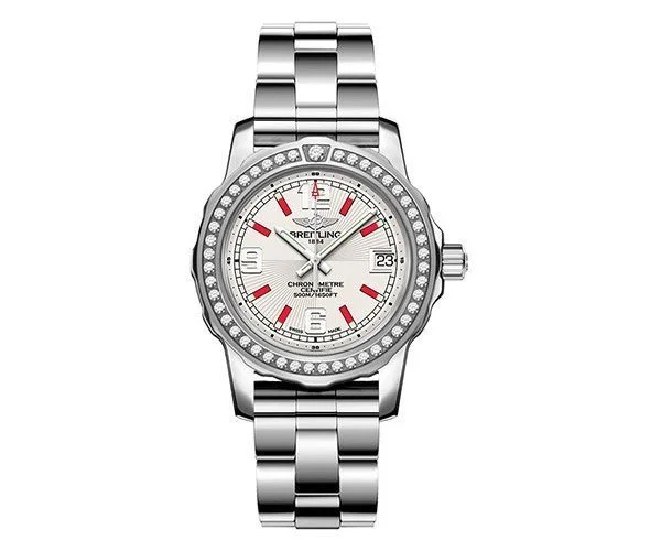 Breitling Colt Lady a7738753 g761 158a 33mm Diamond Watch