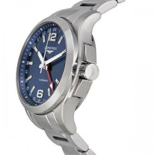 Longines Conquest L3.687.4.99.6 Automatic GMT 41mm Watch