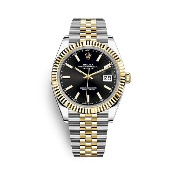 Rolex Datejust m126333-0014 blksj 41mm Black Dial Watch
